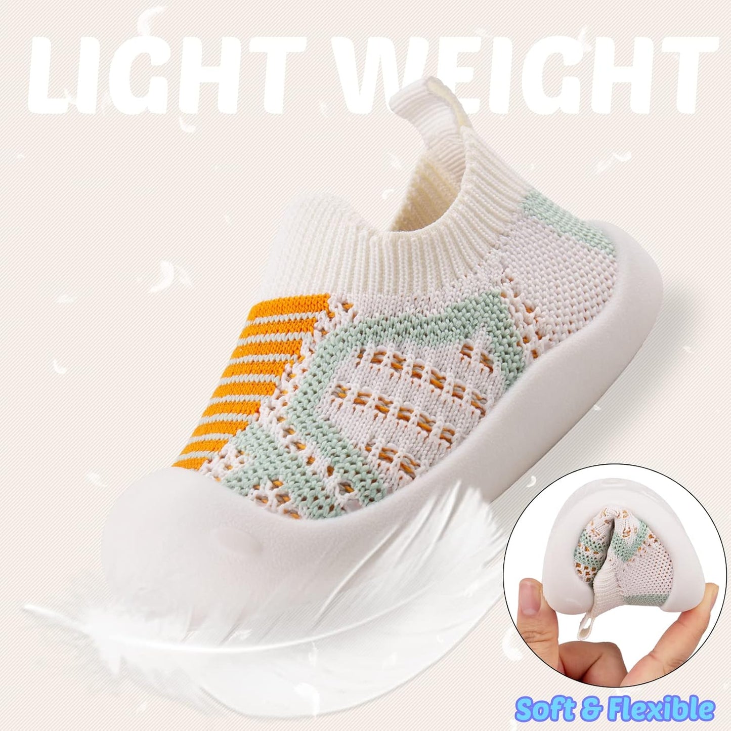 Charrost Toddler Baby Girl Boy First Walking Shoes Checkered Sneakers Sizes 3/4/5/6/7/8T. Soft, Cute,Flexible for First Walkers. Non-Slip, Slip On, Wide Toe Box Indoors Outdoors