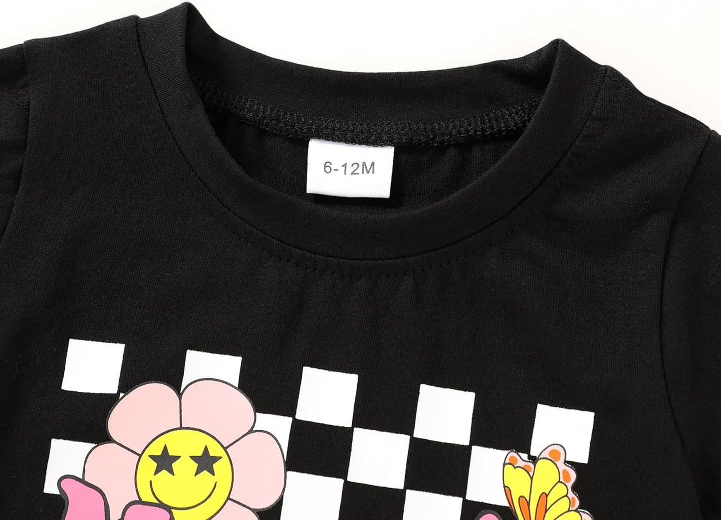 Happy Town Toddler Clothes Baby Boy Girl Smiley Face Shirt Short Sleeve T-Shirt Tee Summer Tops Outfits