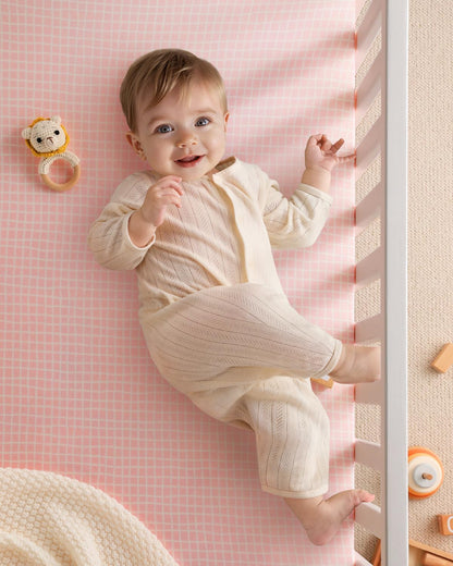 Yoofoss Pack and Play Sheets Girl 2 Pack, 38x26 Mini Crib Sheets Fitted for Baby Compatible with