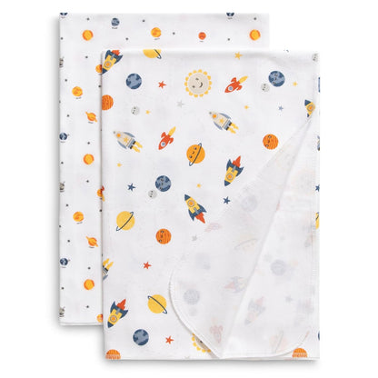 Delta Children 100% Cotton Flannel Baby Receiving Blankets for Girls and Boys – 30x30 Inches (Pack