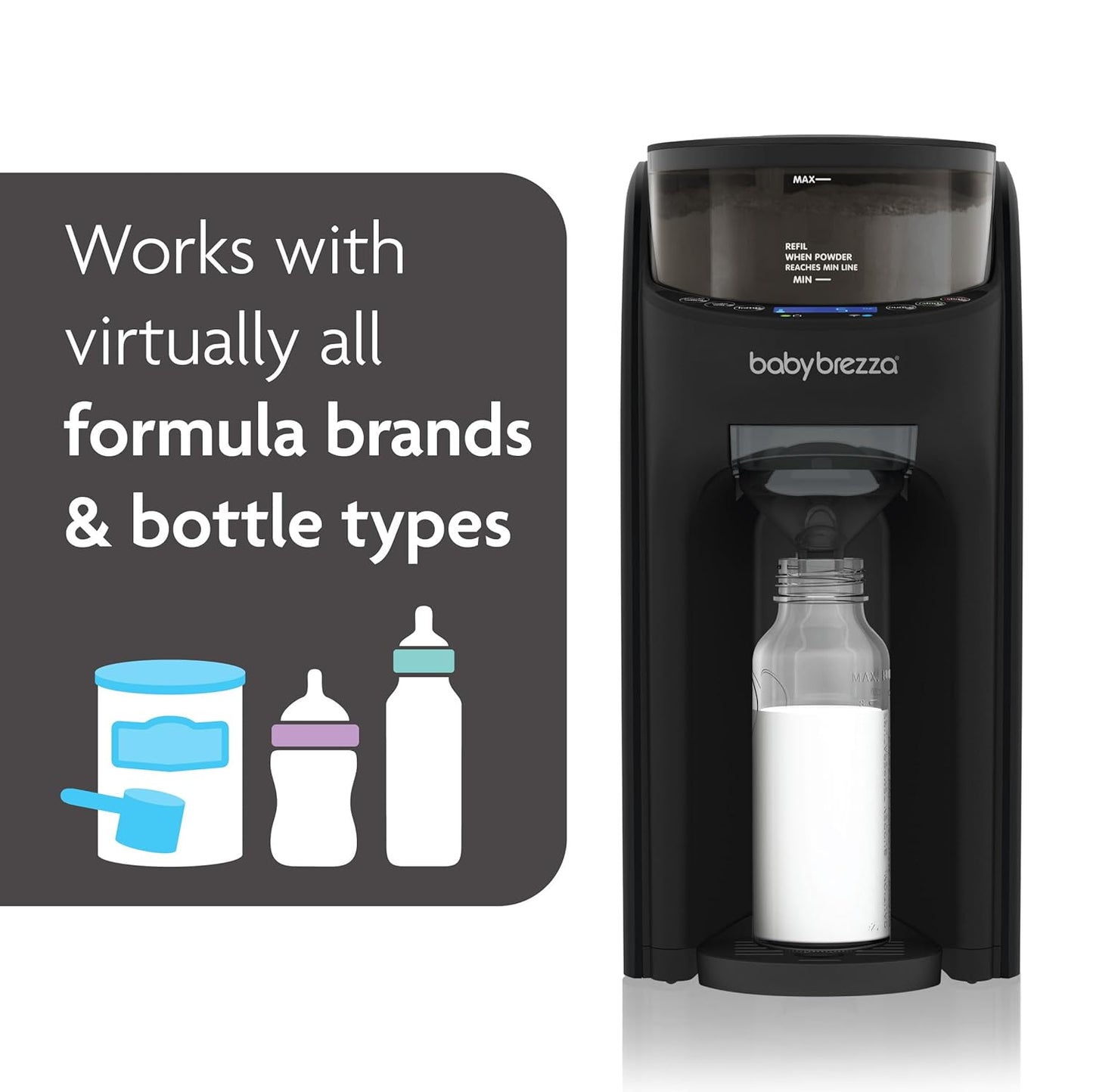 Baby Brezza Formula Pro Advanced WiFi Formula Dispenser - Automatically Mix a Warm Formula Bottle
