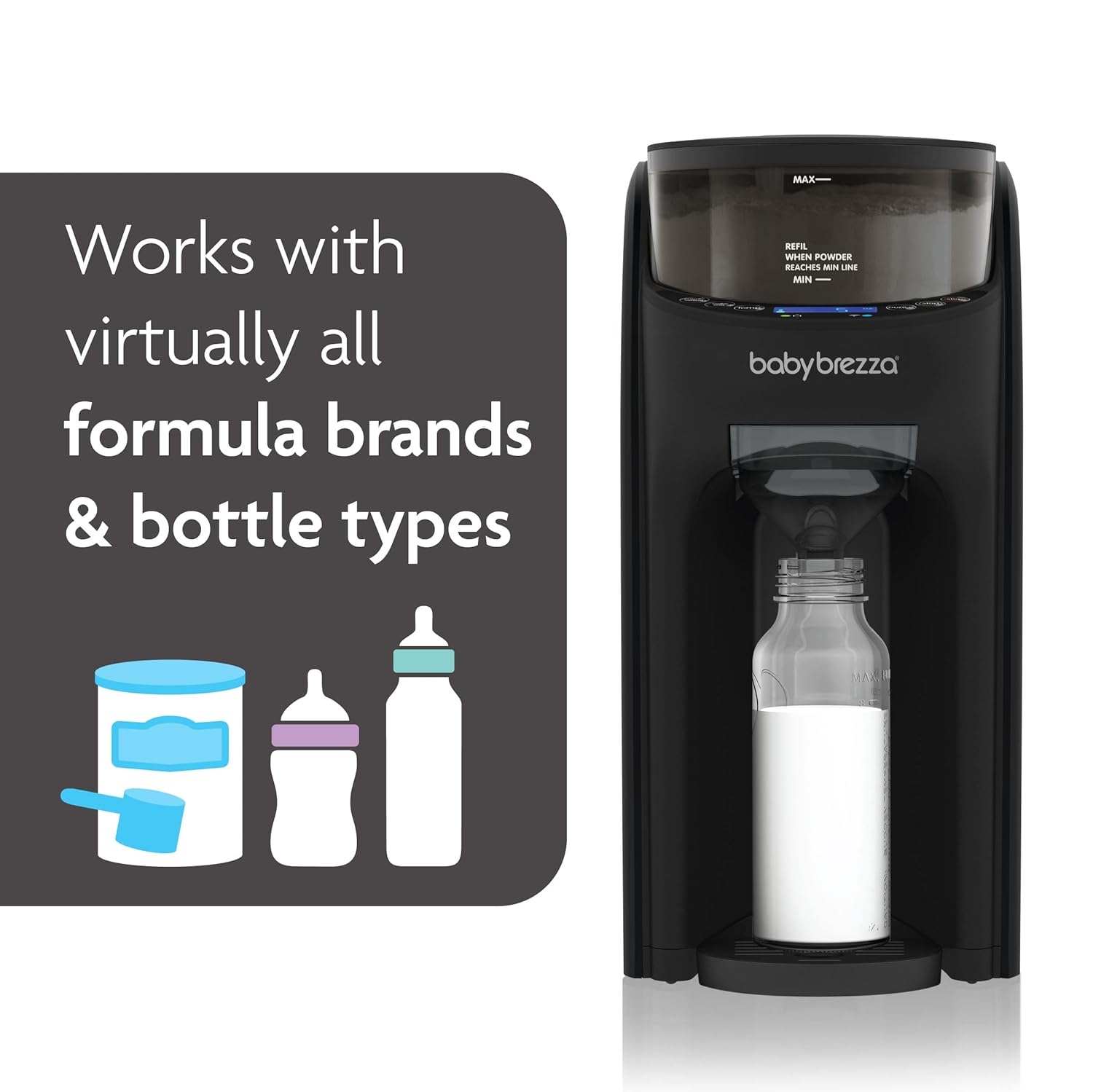 Baby Brezza Formula Pro Advanced WiFi Formula Dispenser - Automatically Mix a Warm Formula Bottle