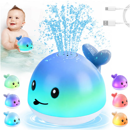 Gigilli Baby Bath Toys, Light Up Pool Water Bathtub Toy for Toddlers Babies