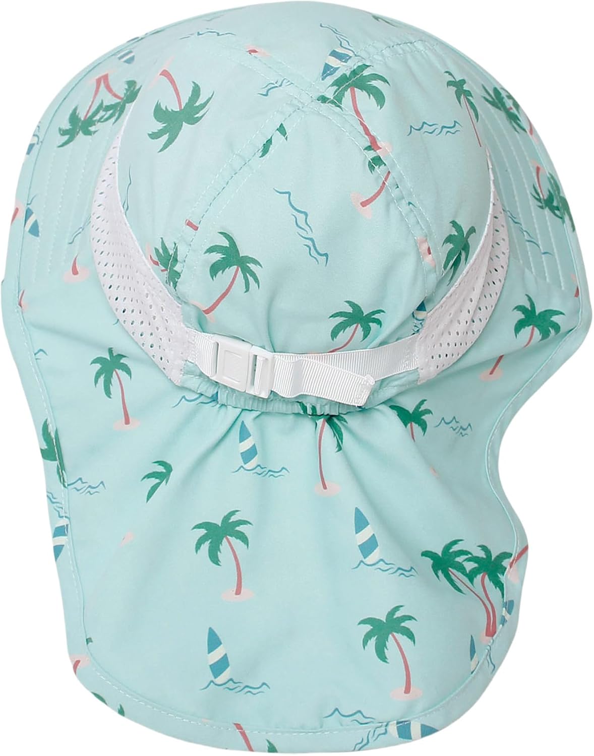 CHUNG Baby Sun Protection Hat Summer Toddler Adjustable UPF 50+ Wide Brim Neck Flap Beach Caps Boys Girls 1-12 Years Kids