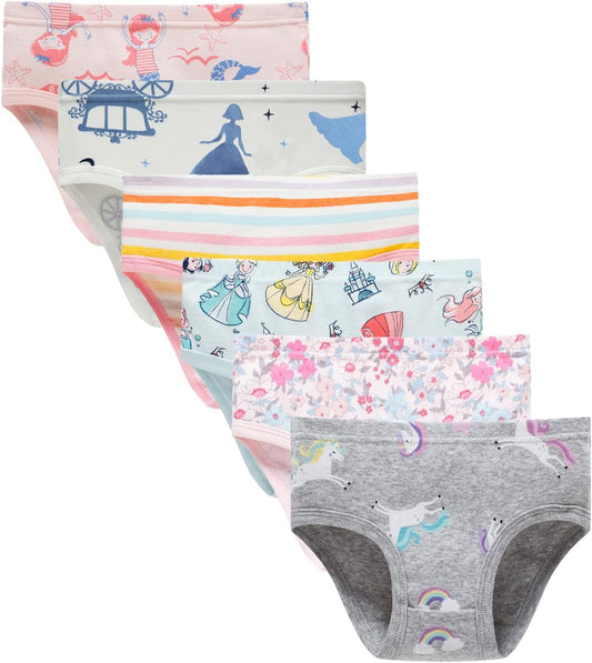 Boboking Soft Cotton Underwear Toddler Girls'Briefs Soft Undies