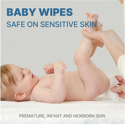 BEBESUP-Korea’s #1 Sensitive Baby Wipes -Hypoallergenic Water-based Unscented Alcohol-Free Extra-Thick Ｏrganic Superfood Extracts Plant- Based for sensitive skin Flip-Top 640 Count (8 Packs)