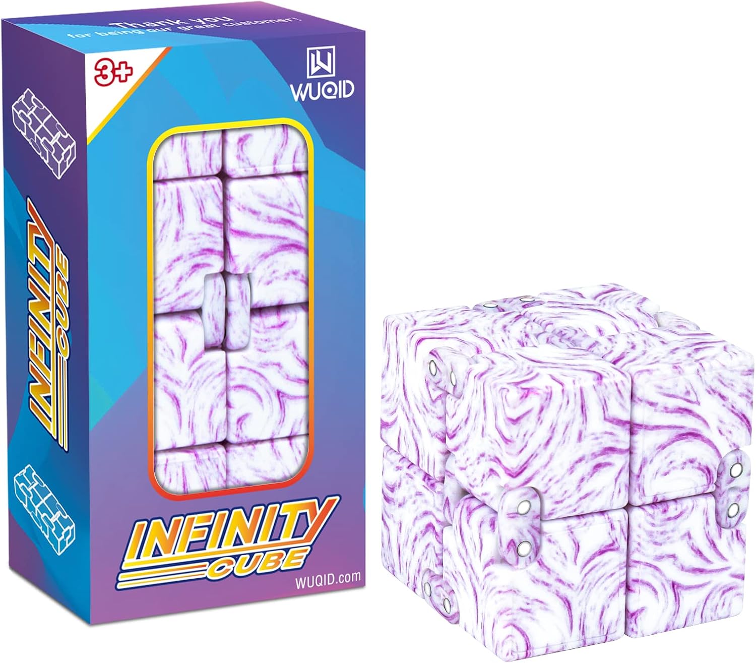 Infinitycube Fidget Toy, Unique Tie-Dye Infinitycube for Kids and Adults, Fidget Toy Relaxing