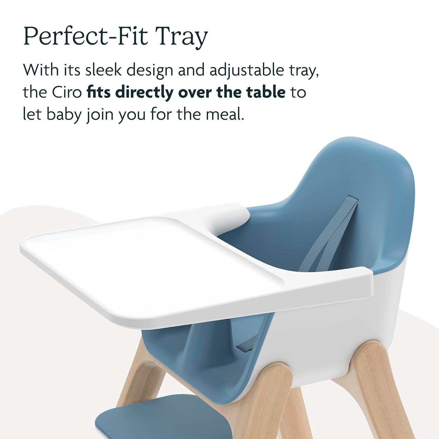 UPPAbaby Ciro High Chair/Sleek, Easy-to-Clean Design/Perfect-Fit Tray to Bring Baby to