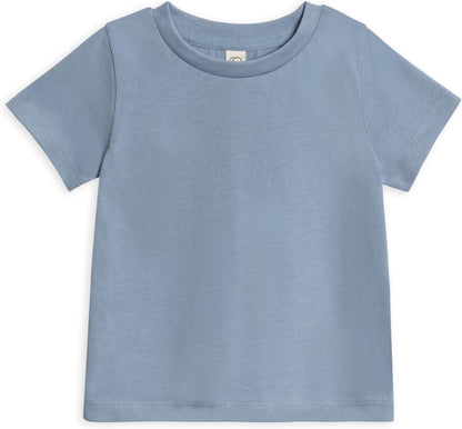 Colored Organics - Organic Cotton Toddler Short Sleeve Shirts - Baby Toddler and Kids Tops - Girls and Boys Tees