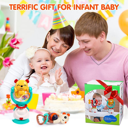 Baby Toys 6-12 Months, Removable Baby Rattle, 6 Month Old High Chair Toys