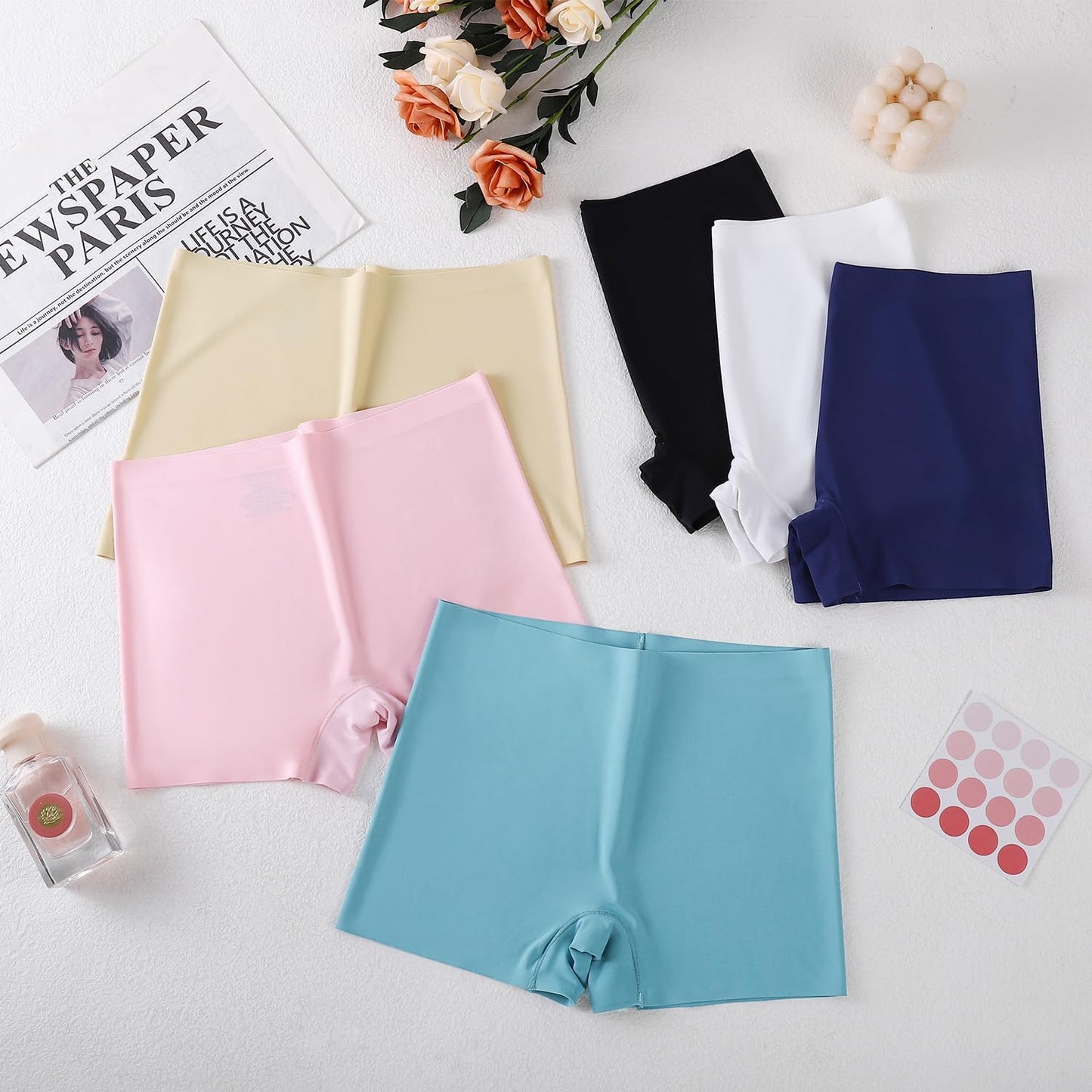 Demifill Teen Girls Seamless Boyshorts Underwear Tagless Boxer Pants No Show Panties for Teens Pack of 6 Multipack