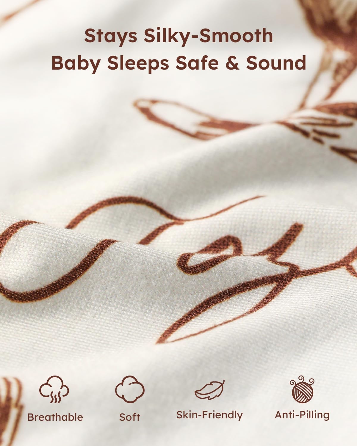 Yoofoss Baby Crib Sheets 2 Pack for Boys and Girls - 52x28 Fitted Crib Sheet Neutral Fits for