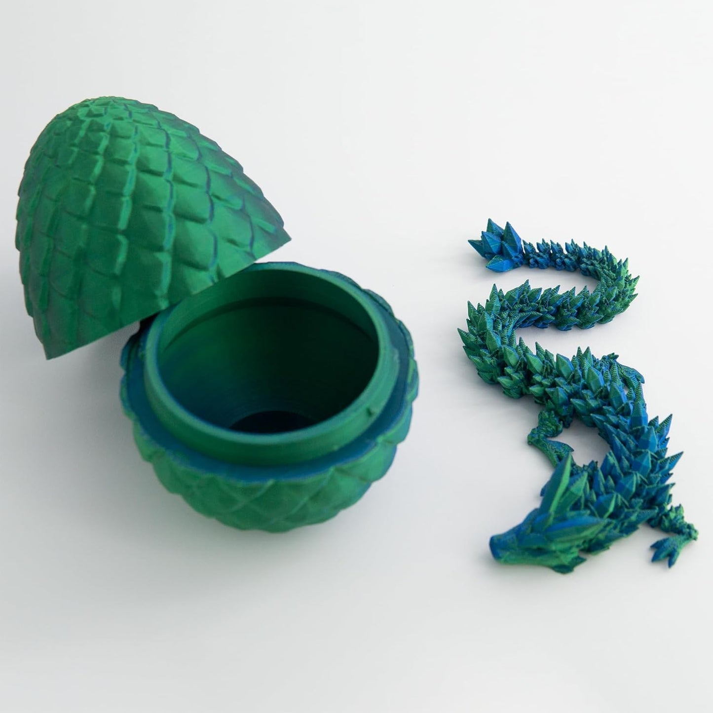 Dragon Egg, Easter Egg with Pet Dragon, 3D Printed Dragon, Crystal Dragon Fidget Toy, Articulated Dragon Eggs Fidget Toy Surprise for Adults