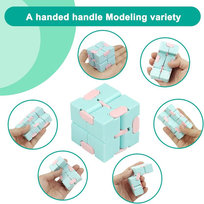 Infinitycube Fidget Toy Stress Relieving Fidgeting Game for Kids and Adults,Cute Pocket-Sized