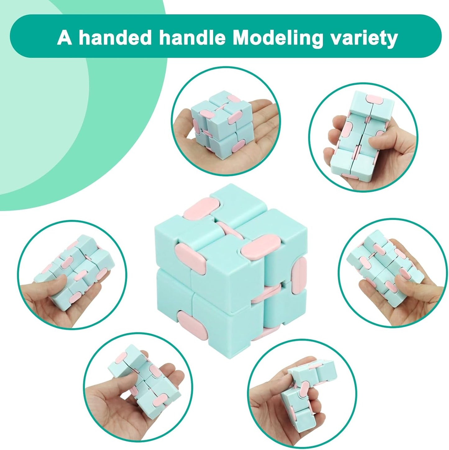 Infinitycube Fidget Toy Stress Relieving Fidgeting Game for Kids and Adults,Cute Pocket-sized