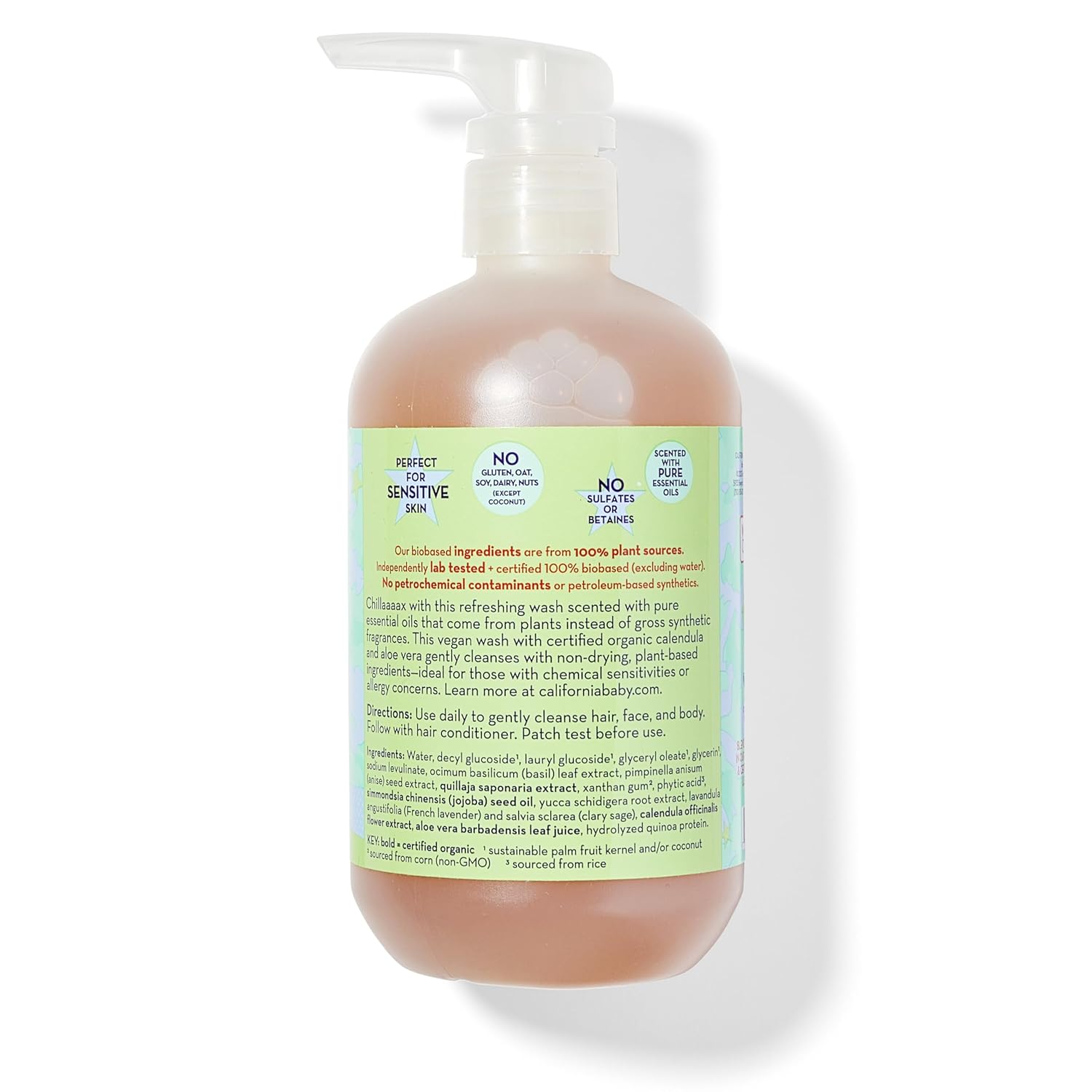 California Kids Chillax Shampoo and Bodywash | 100% Plant-Based | Gentle Skincare | Lavender