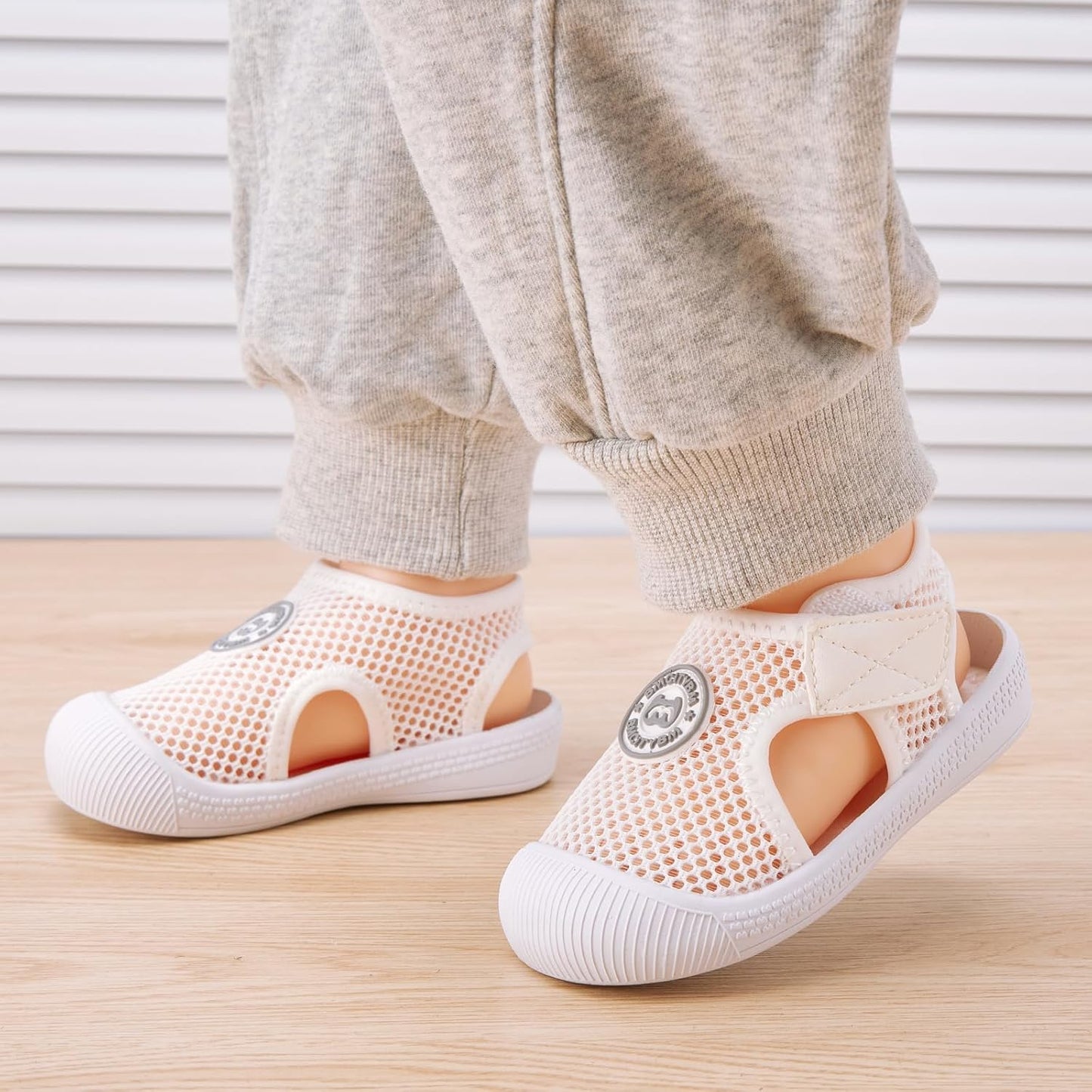 BMCiTYBM Baby Boy Girl Closed Toe Summer Sandals Lightweight Shoes Infant Non-Slip First Walking Sneakers 6 9 12 18 24 Months