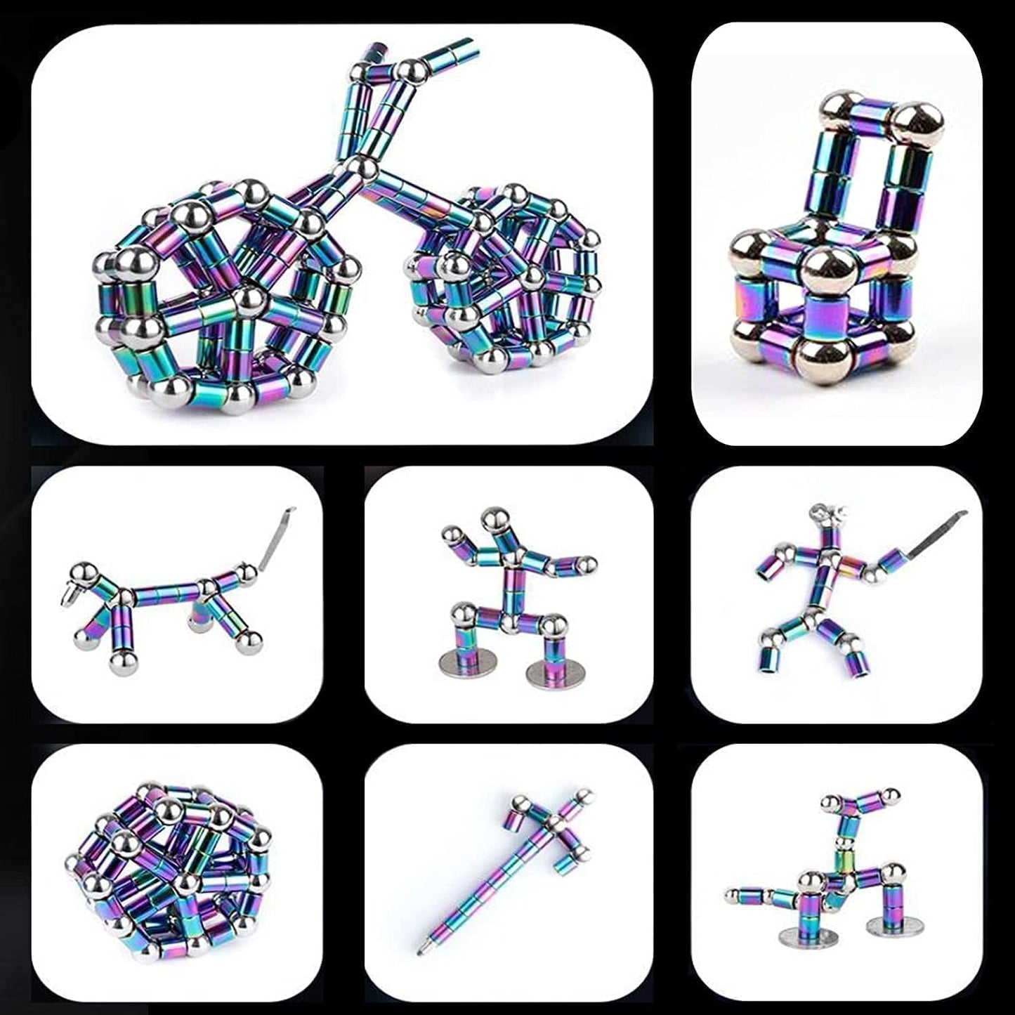 Fidget Pen,Magnetic Pen， Decompression Magnetic Fidget Toy Pen, Magnet Pen Fidget Toy Relieve Pressure Novel Toy Gifts for Kids or Friends! (Black)