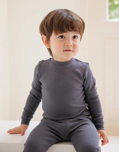VAENAIT 6M-12Y Toddler Kids Girls Boys Soft Comfy Modal Tencel Solid Raglan Sleepwear Pajamas Pjs 2pcs/4pcs Set