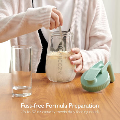 Momcozy Breast Milk Pitcher, Resistant to Heat and Cold Abrupt Temp Swings, No Leak Glass Breast