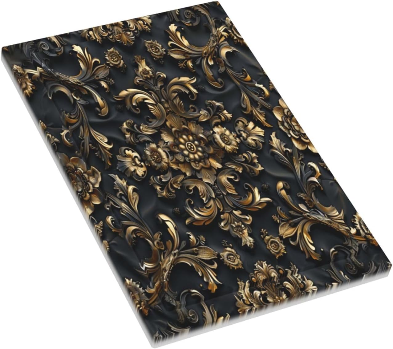 Decorative Switch Covers Plate Rococo Vintage Black Golden Leaf Morris Vine 1 Gang No Device Single Blank Outlet Covers Wall Plate Cover Light Switch Plate Faceplate for Home Decor