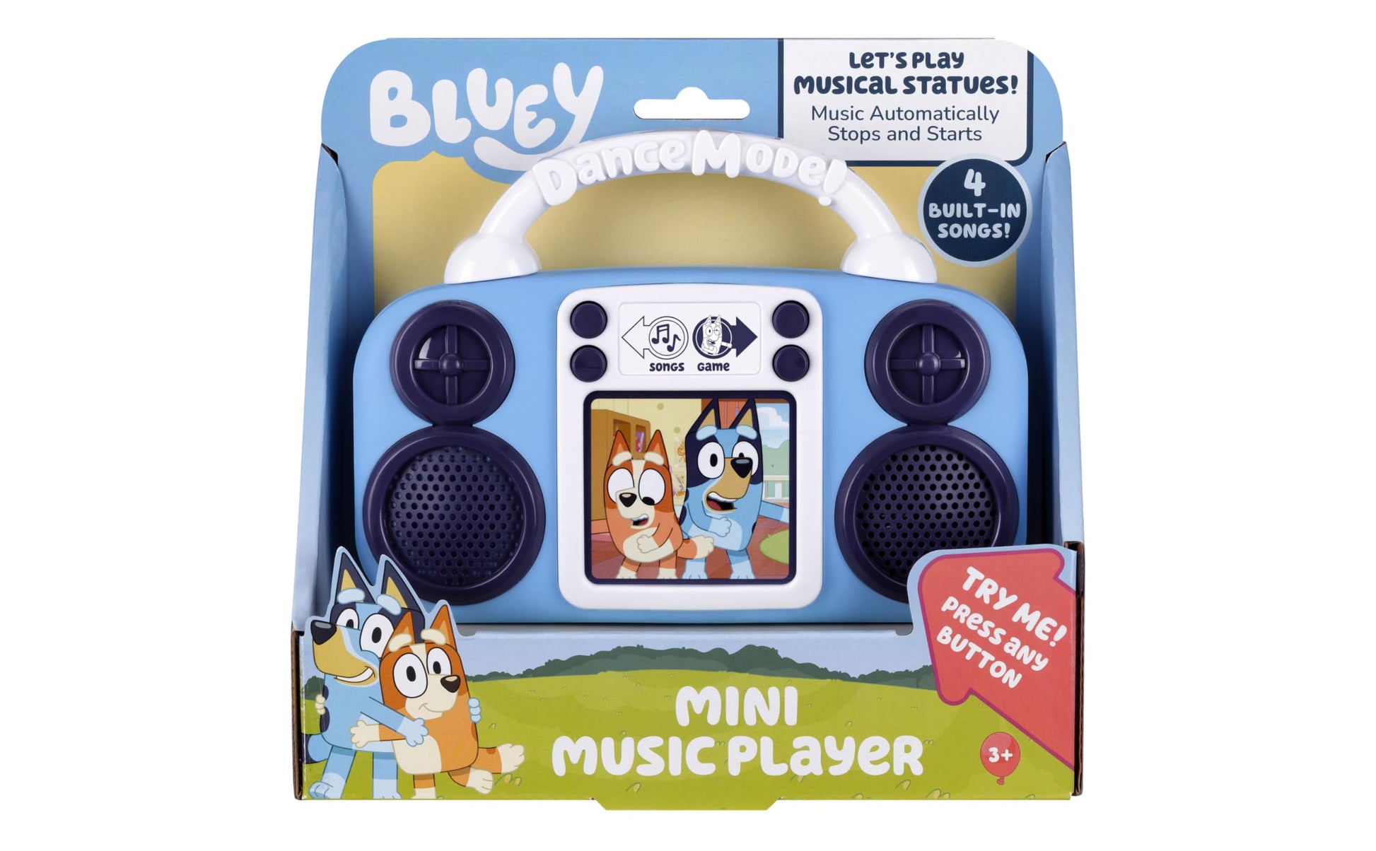 Bluey Toy Music Player, Toddler Toy with Built-in Music and Lights (Bluey)