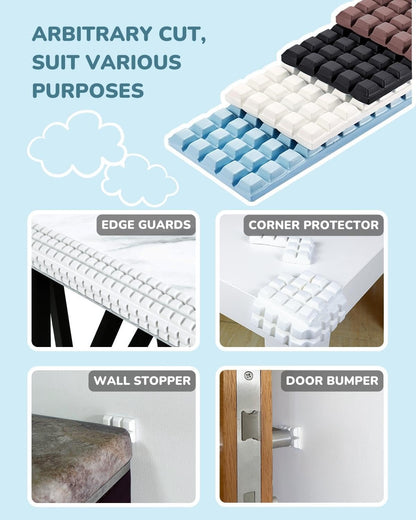 Baby Proofing Corners and Edges Guards Protectors Foam 3M Pre-Taped Bumper Furniture Covers Child Safety Protector for Table, Stair, Cabinet, Desk, 6.6ft (Blue)