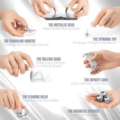 The Executive Fidget Set | Premium Sensory Stress Relief Stim Toys for Adults with ADHD, Anxiety | Fun Office Décor | Novelty Corporate Appreciation Thank You Gift