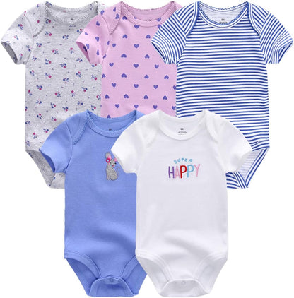 Newborn Layette Gift Set Bodysuits Pants for Baby Girl and Boy 24 Piece 100% Cotton Essentials and Accessories