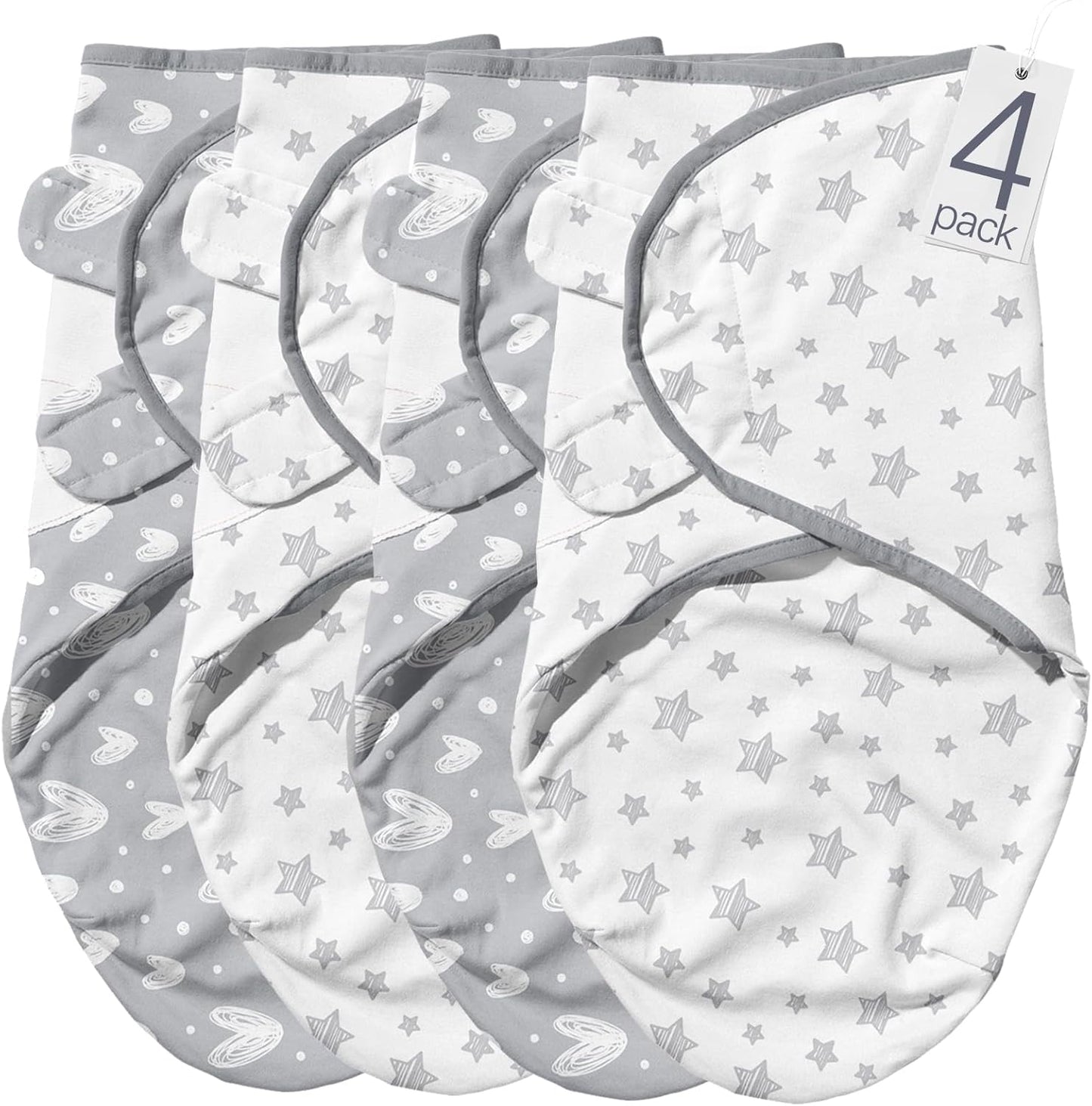 Biloban Baby Swaddles 0-3 Months for Boy & Girl, Cotton Swaddle Blanket, Newborn Essentials, Lovely