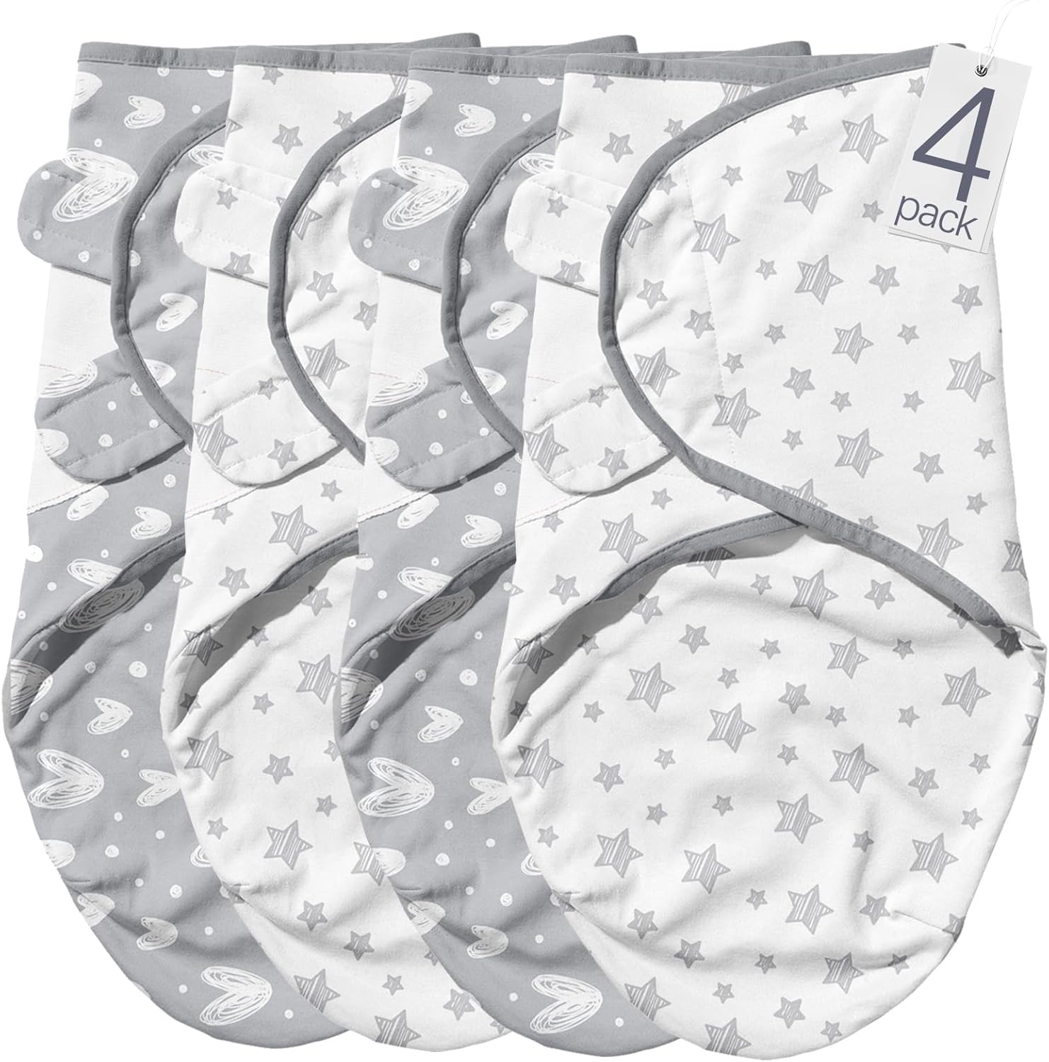 Biloban Baby Swaddles 0-3 Months for Boy & Girl, Cotton Swaddle Blanket, Newborn Essentials, Lovely