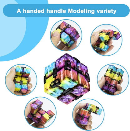 Infinitycube Fidget Toy Stress Relieving Fidgeting Game for Kids and Adults,Cute Pocket-sized