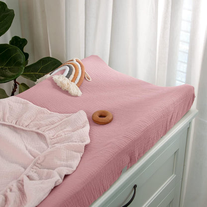 lulumoon Baby Changing Pad Cover: Muslin Diaper Changing Table Pad Cover - Changing Pad Sheets for Girls Boys