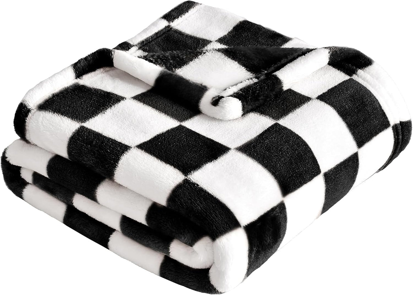 Yurhap Checkered Baby Blanket Fleece Baby Blankets for Boys Girls, Ultra Soft Cozy Fluffy Infant