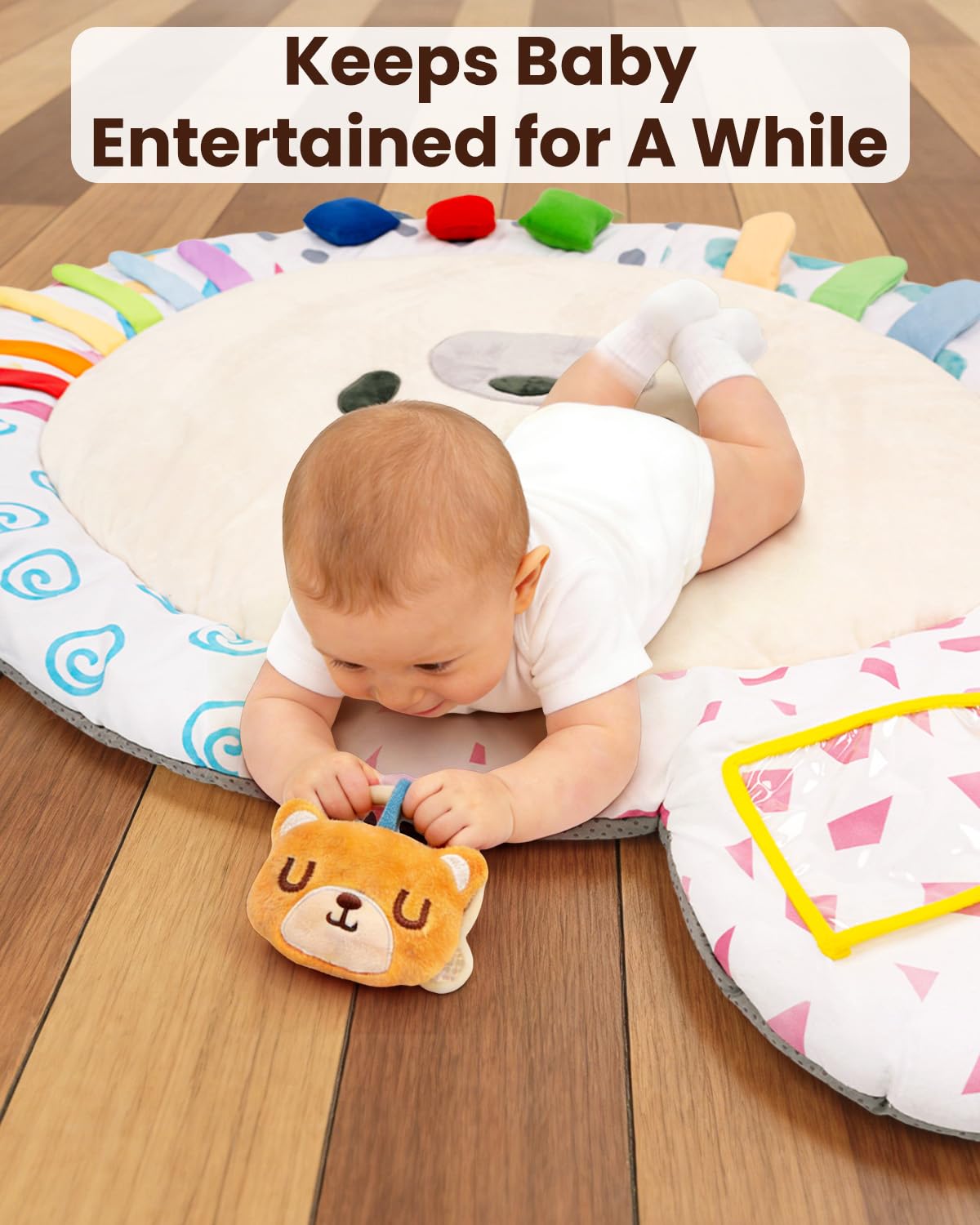 Beavtaens Extra Large Baby Play Gym, Thickened and Non Slip Activity Mat