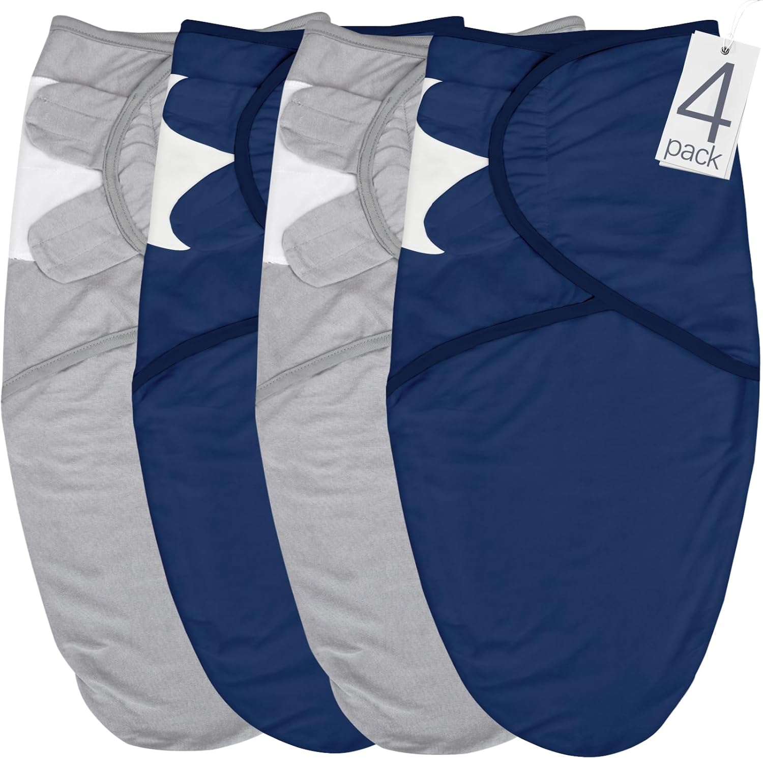 Biloban Baby Swaddles 0-3 Months for Boy & Girl, Cotton Swaddle Blanket, Newborn Essentials, Grey &