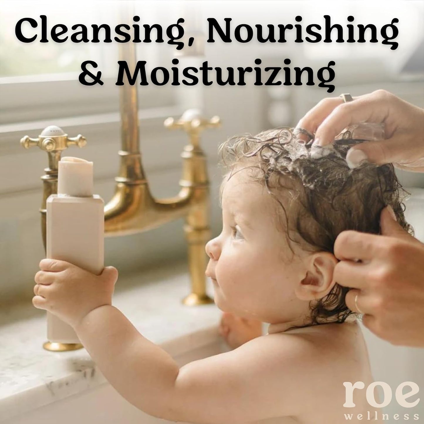 Roe Wellness- Toddler & Baby Body Wash & Shampoo Moisturizing Clean Ingredients | Suitable for