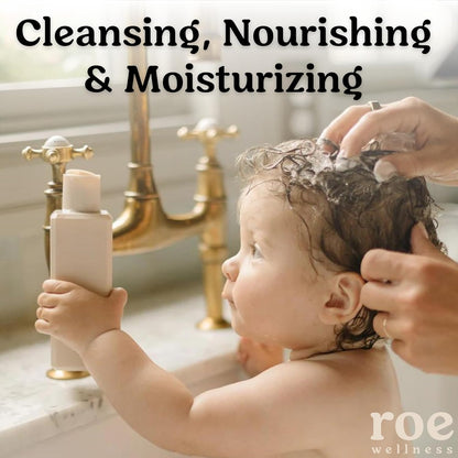 Roe Wellness- Toddler & Baby Body Wash & Shampoo Moisturizing Clean Ingredients | Suitable for