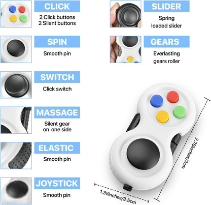 Fidget Toys Adults Set, Easter Basket Stuffers Gift for Kids Teen Cool Gadget Sensory Pack with Figette Spinner Cube ADHD Anxiety Relief Stress Magnetic Ring Office Desk Manget Toy for Boys…
