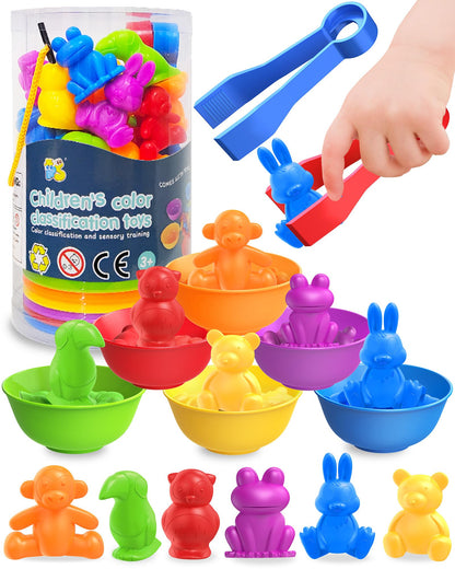 Counting Animals Montessori Toys for 3 4 5 Years Old, Learning Toys Gifts