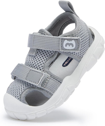 BMCiTYBM Baby Boy Girl Closed Toe Summer Sandals Lightweight Shoes Infant Non-Slip First Walking Sneakers 6 9 12 18 24 Months