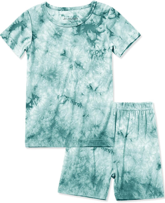 Jimonda Baby/Toddler Soft Sleepwear Short sleeve Kids Cool Pajama Outdoor 2-Piece Shirt&Shorts