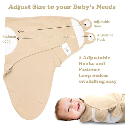 Bublo Baby Swaddles for Newborns – 3-Pack Infant Swaddles 0-3 Months – Adjustable Swaddle Sleep