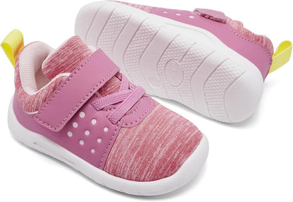 MORENDL Toddler Baby Shoes 0-4 Years Boy Girl Lightweight Breathable Non-Slip Sports Sneakers Running Walking Tennis Barefoot Shoes