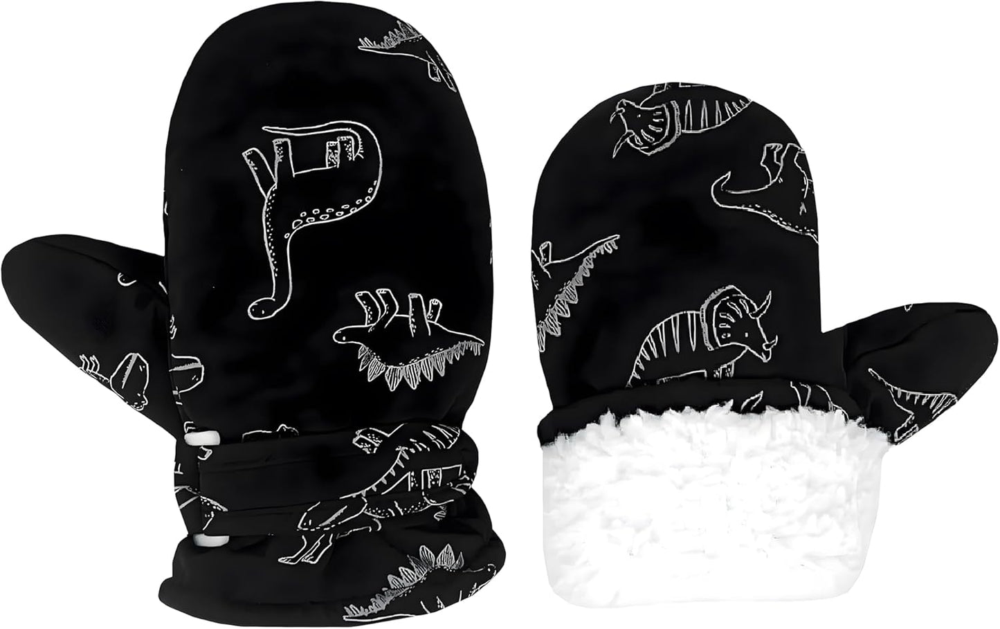 Toddler Gloves Kids Mittens Winter Warm Lined Fleece Gloves Waterproof Snow Baby Mitten for Boys Girls