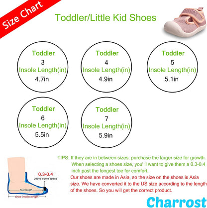 Baby First-Walking Shoes 1-4 Years Kid Shoes Trainers Toddler Infant Boys Girls Soft Sole Non Slip Cotton Canvas Mesh Breathable Lightweight TPR Material Slip-on Sneakers Outdoor