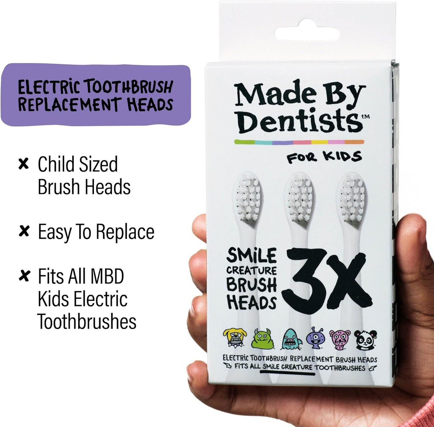 Kids Electric Toothbrush - Rechargeable Vibrating Toothbrush with Timer Includes 6 Replacement