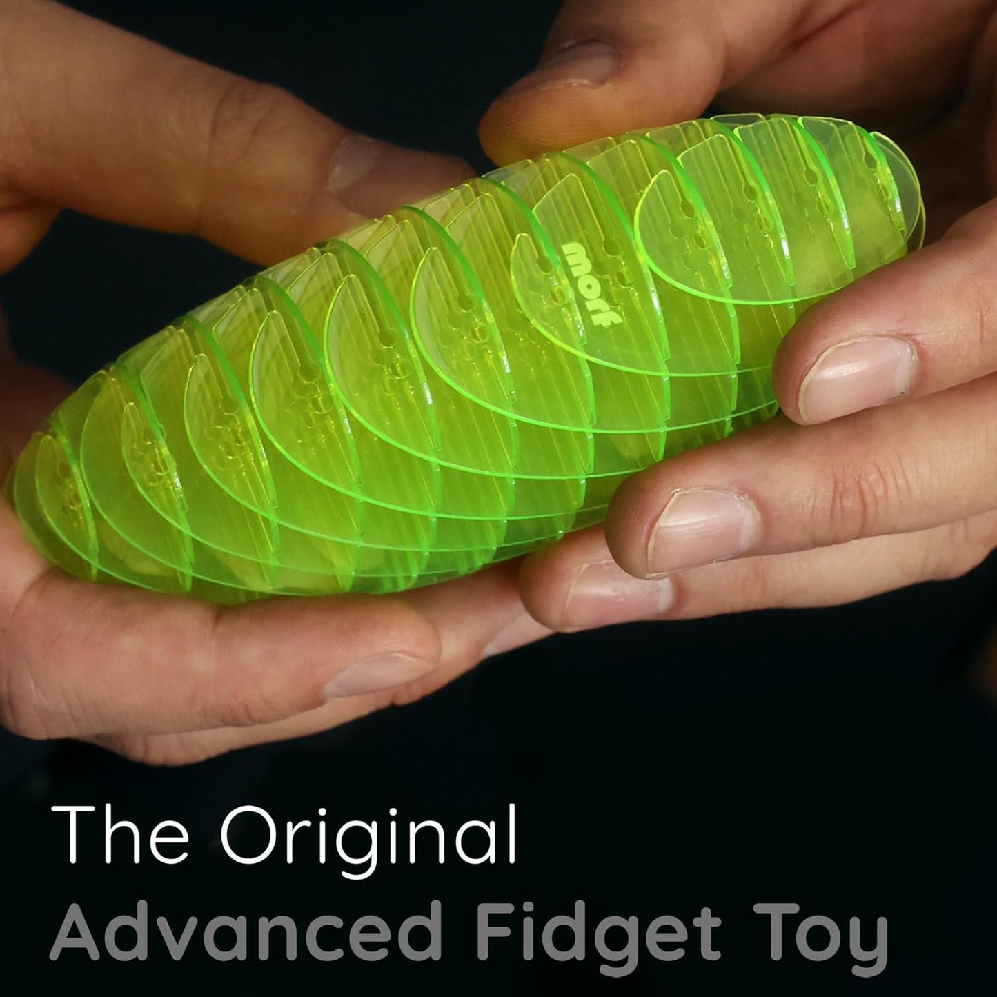 Morf Fidget Worm Toy - Desk Fidgets for Adults - Cool Satisfying Worm Fidget Sensory Toys - Fun and Interactive Morf Fidget Toy for Kids - USA Patent Pending Morf Figgy Toys - Big - 20 x 20