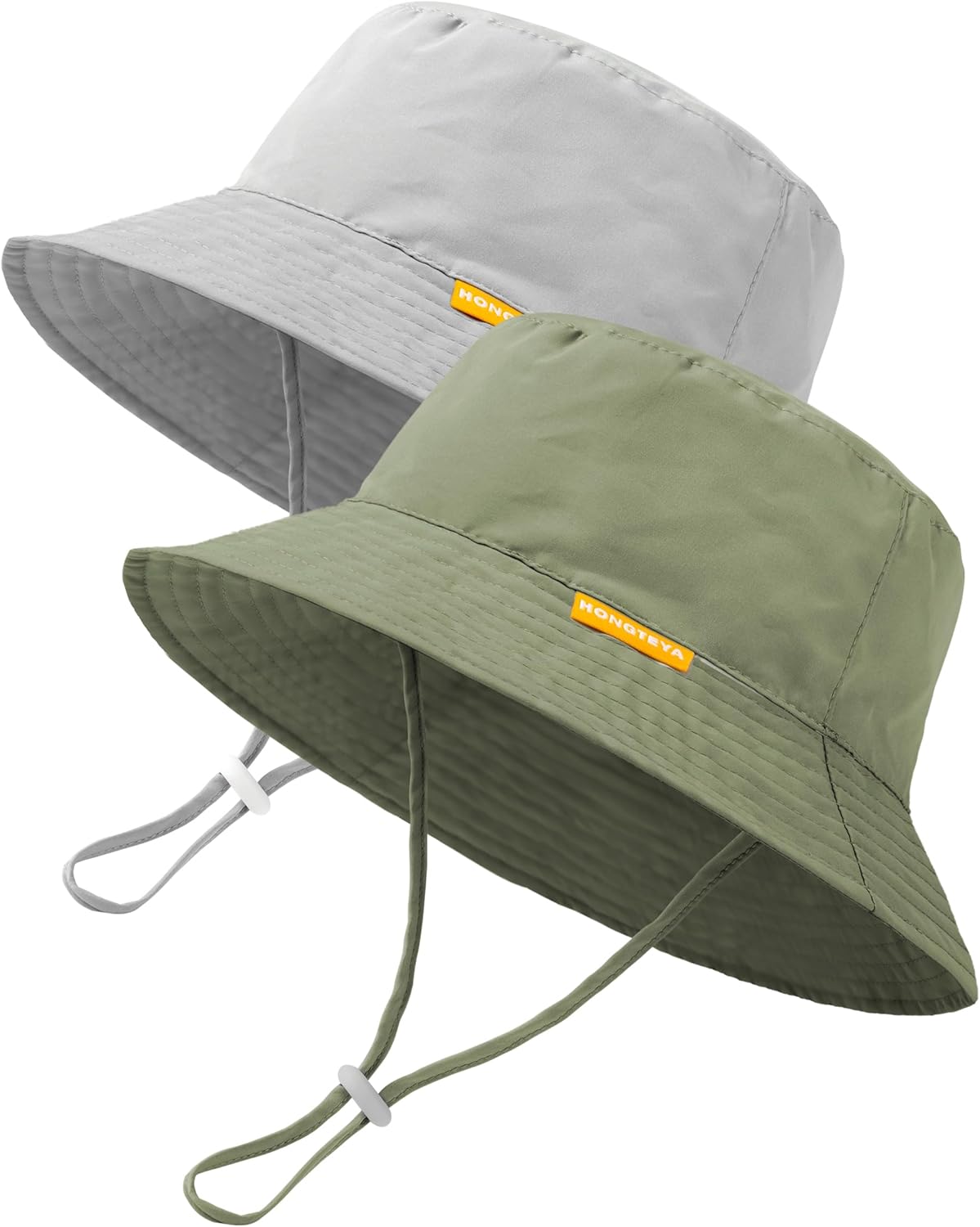 Baby Sun Hat Kids Summer UPF 50+ Toddler Bucket Hat Wide Brim Adjustable Beach Hats for Boys Girls Age 0-6 Years