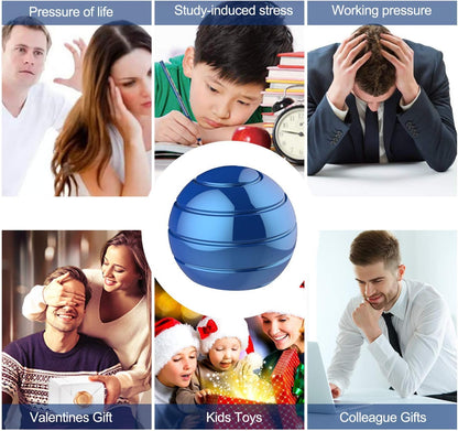 Fidget Toys,Full Body Optical Illusion Kinetic Desk Toys Ball,Gifts for Men,Women,Kids Size 2.1"